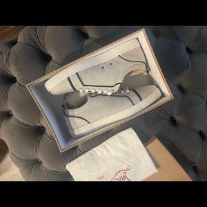 Grey, white and black Christian Louboutins size 48